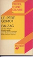 Cover of Le père Goriot, Balzac