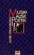 Cover of Musikalisk poetik