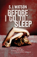 Cover of Before I Go to Sleep