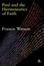 Cover of Paul And The Hermeneutics Of Faith