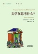 Cover of 文学在思考什么？ 