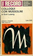 Cover of Colloqui con Mussolini