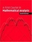 Cover of "A First Course in Mathematical Analysis"