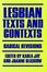 Cover of Lesbian Texts and Contexts