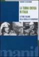 Cover of La teoria critica in Italia
