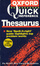 Cover of Quick reference Thesaurus