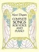 Cover of Complete Songs for Voice and Piano