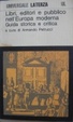 Cover of Libri, editori e pubblico nell'Europa moderna