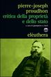 Cover of Critica della proprietà e dello stato