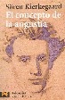Cover of El concepto de la angustia/ The Concept of Dread