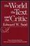 Cover of "The World, the Text, and the Critic"
