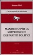 Cover of Manifesto per la soppressione dei partiti politici