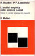 Cover of L'analisi empirica nelle scienze sociali - vol.2