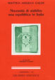 Cover of Necessità di stabilire una Repubblica in Italia
