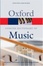 Cover of The Concise Oxford Dictionary of Music