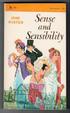 Cover of Sense and sensibility