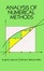 Cover of 'Analysis of Numerical Methods'