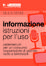 Cover of Informazione, istruzioni per l'uso
