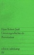 Cover of Literaturgeschichte als Provokation.