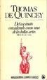 Cover of Del asesinato considerado como una de las Bellas Artes