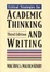 Cover of 'Critical Strategies for Academic Thinking and Writing'