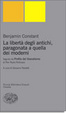 Cover of La libertà degli antichi, paragonata a quella dei moderni