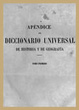 Cover of Apéndice al Diccionario Diccionario Universal de Historia y de Geografía - Tomo Primero