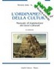Cover of L'ordinamento della cultura