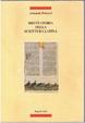 Cover of Breve storia della scrittura latina