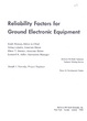 Cover of Reliability Factors for Ground Electronic Equipment