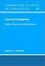 Cover of "Lexical Categories"
