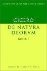 Cicero : De Natura Deorum Book I (Cambridge Greek and Latin Classics)