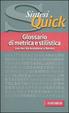 Cover of Glossario di metrica e stilistica