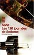 Cover of Les 120 Journées de Sodome