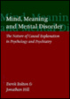 Cover of Mind, Meaning, and Mental Disorder