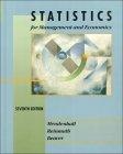 Statistics for Management and Economics (7th Edition)