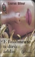 Cover of E finalmente ti dirò addio