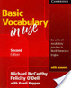 Cover of Vocabulary in Use Basic Student's Book with Answers