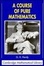 Cover of 'A Course of Pure Mathematics'
