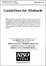 Cover of Guidelines for abstracts