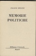 Cover of Memorie politiche