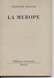 Cover of La Merope