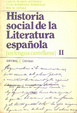 Cover of Historia social de la literatura española (en lengua castellana)
