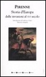 Cover of Storia d'Europa dalle invasioni al XVI secolo