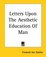 Cover of Letters Upon The Aesthetic Education Of Man