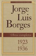 Cover of Jorge Luis Borges. Obras completas 1923 - 1936