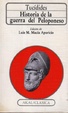 Cover of Historia de la Guerra del Peloponeso