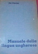 Cover of Manuale della lingua Ungherese