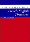 The Cambridge French-English Thesaurus