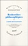 Cover of 'Recherches philosophiques'